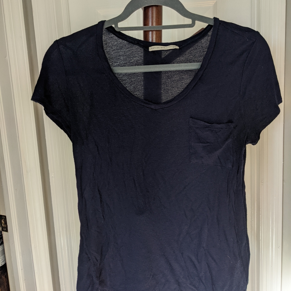 Active Basic Navy T Shirt